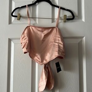 NWT forever 21 tie back cropped top